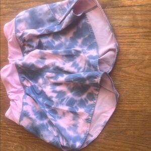 athleta girl tie dye shorts